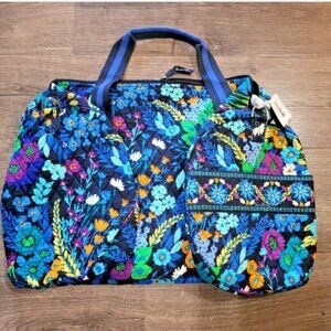 NWT Vera Bradley Sport Duffel Bag in Midnight Blue (RETIRED COLOR)